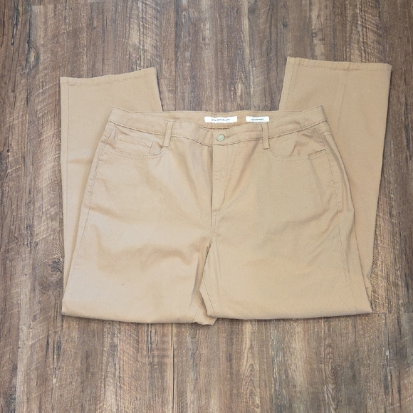 Jones New York Sutton Straight Khaki Pants - Picture 1 of 11